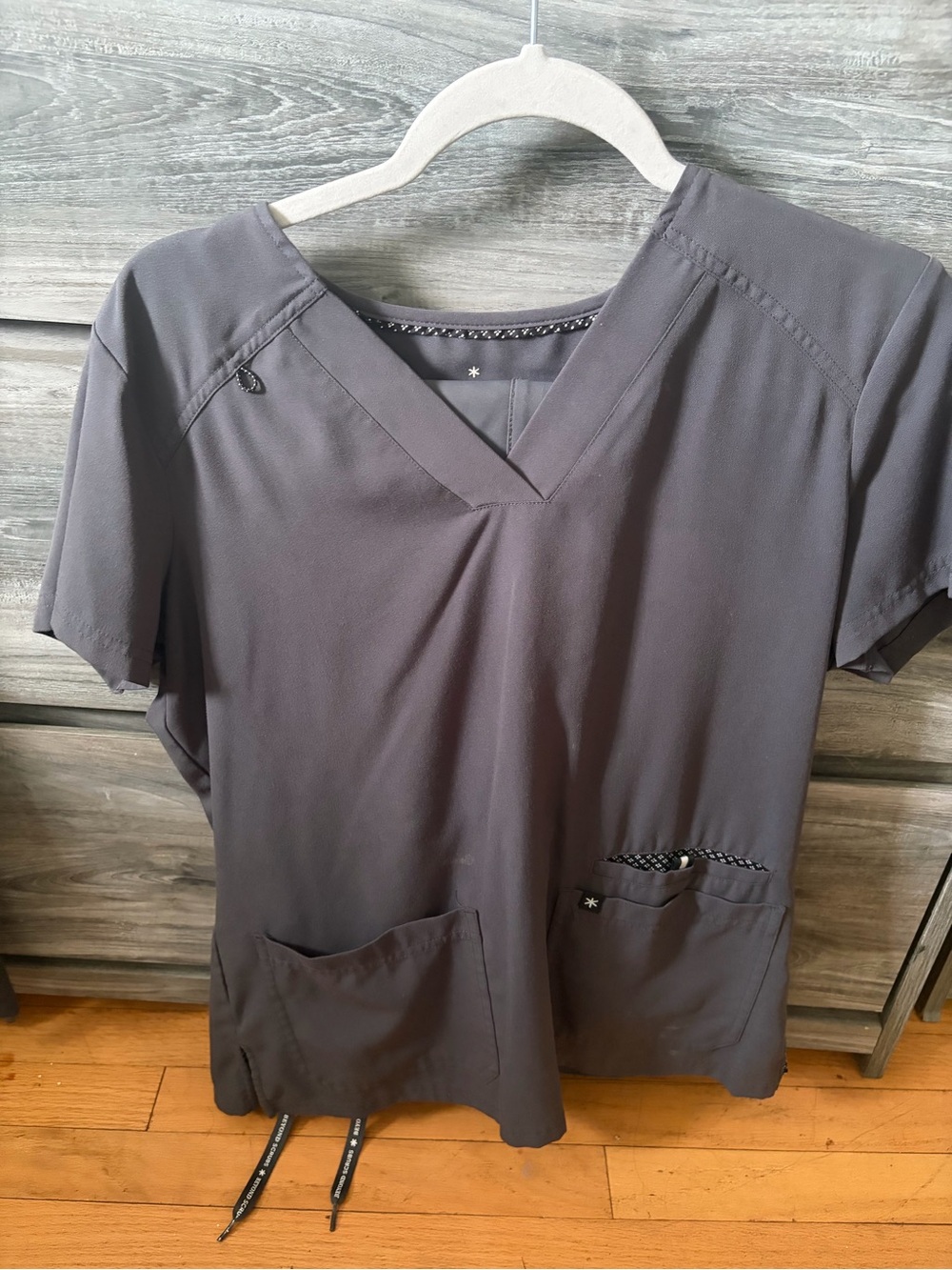 Gray scrubs